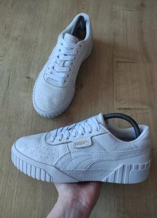 Крутые женские кожаные кроссовки puma, оригинал, р.392 фото