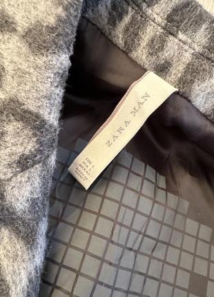 Стилье пальто від zara man, пальто zara , пальто леопардовый принт,пальто zara man,9 фото