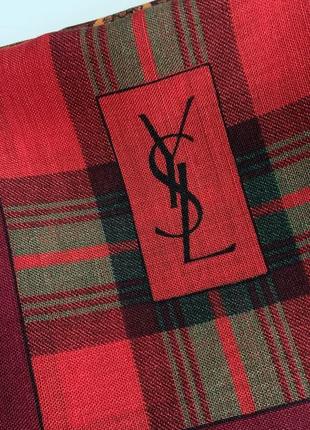 Аутентичный шерстяной платок с дальних 80-тих. ysl.3 фото