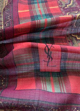 Аутентичный шерстяной платок с дальних 80-тих. ysl.4 фото