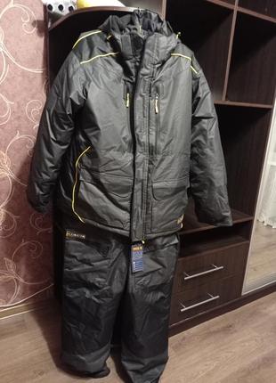 Костюм зимовий чоловічий, зимовий костюм, костюм ultimatum extreme -30°c yellow line 56 розмір