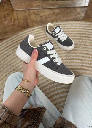 Новинка!! стильные женские кроссовки, эко замша