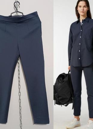 Брюки женские arket slim-fit, eur 40, сине-серого цвета1 фото