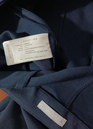 Брюки женские arket slim-fit, eur 40, сине-серого цвета7 фото