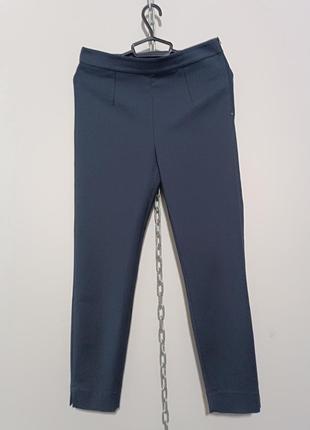 Брюки женские arket slim-fit, eur 40, сине-серого цвета10 фото