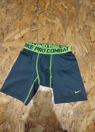 Компрессионные спортивные шорты nike pro combat dri-fit