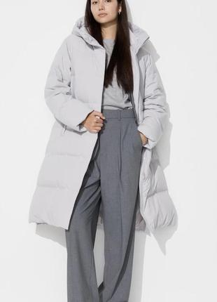 Преміум бренд uniqlo безшовне пухове пальто пуховик р.s