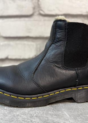 Кожаные утепленные ботинки dr.martens 40 р