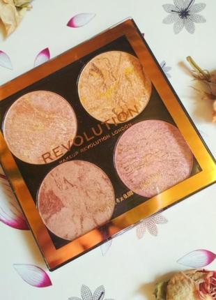 Палетка для обличчя makeup revolution cheek kit 4×0,8 гр