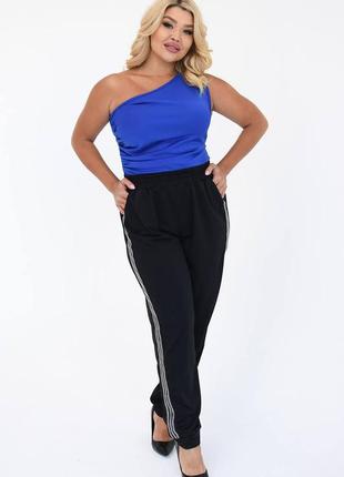 Супер стильні джогери  💎💎💎
▪️розміри: 50-52, 54-56, 58-60, 62-64
▪️кольори: чорний , смарагдовий, бордовий