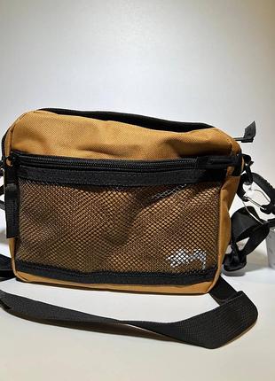 Месенждер барсетка stussy коричневая
