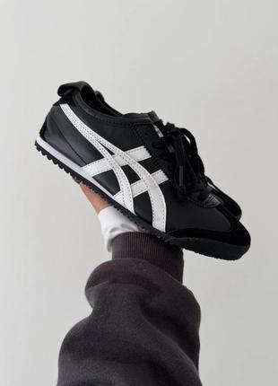 👟 кросівки     asics onitsuka tiger mexico 66 black   / наложка bs👟