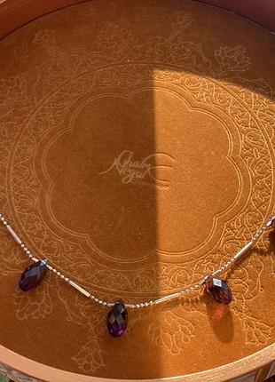 Серебряное колье