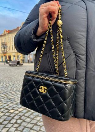 Сумка chanel квадрат черная