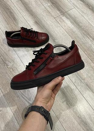 Мужские кожаные кроссовки giuseppe zanotti 40 р.