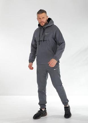 Костюм спортивный мужской из плащевки nike supreme anorak! спортивний чоловічий костюм плащівка nike!