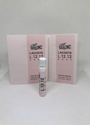 Оригинальный пробник парфюмированная вода lacoste l.12.12 rose