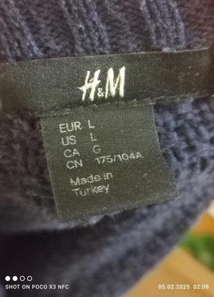 Кардиган у кіску h&m синій 6