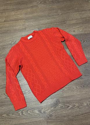Sale❤️ свитер мужской красный bershka новый м