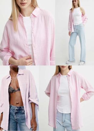 Лляна льняна сорочка рубашка marc o'polo