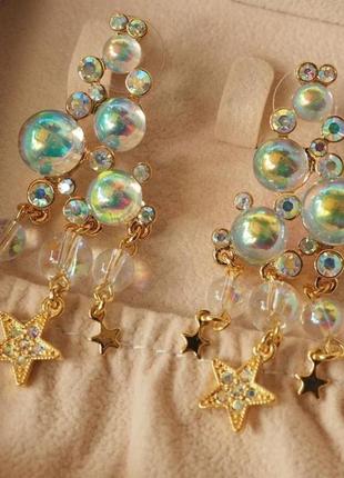 Воздушные 🌟 серьги в стиле kirks folly мыльные пузыри, воздушные шары нежно переливаются,...