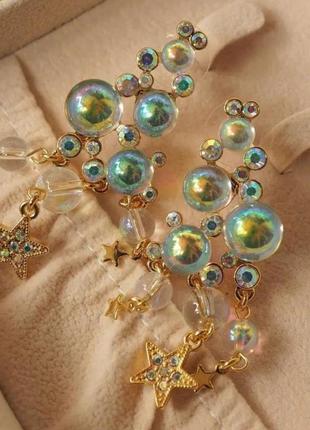 Воздушные 🌟 серьги в стиле kirks folly мыльные пузыри, воздушные шары нежно переливаются,...
