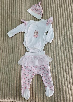 Комплект боді та повзунки