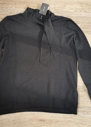Massimo dutti джемпер шелк шерсть черный