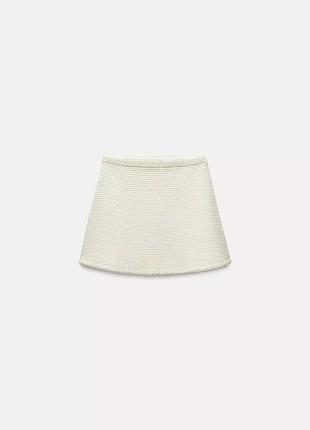 Спідниця жіноча бежева zara new