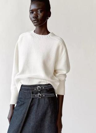 Светр жіночий білий zara new