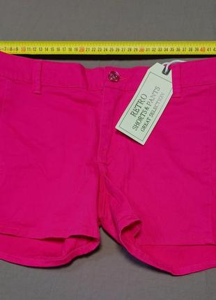 Талия 92 см retro company made in indonesia малиновые шорты