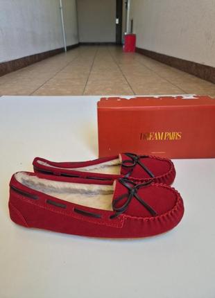 Хутрові мокасини 43-44 р капці топсайдери