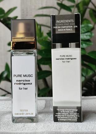 Парфумована вода тестер для жінок Jimmy choo tester тестери pure musc нарцисо родрігес фо хе пу