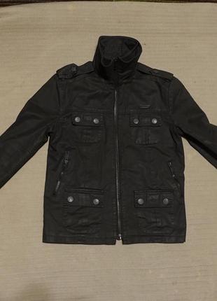 Отличная х/б винтажная коричневая куртка superdry  supeer 8 originals cotton brown jacket англия m