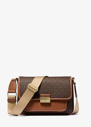 Сумка michael kors bradshaw м коричнева лого