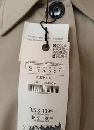 Тренч zara плащ3 фото