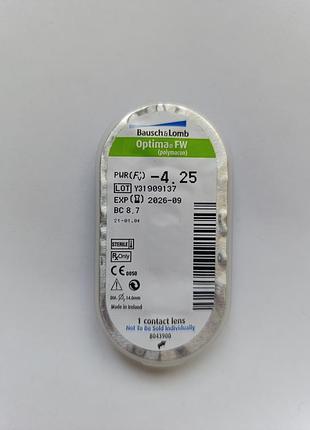 Bausch&lomp optimal fw -4.25