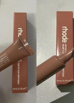 Бальзам тент блеск помада для губ от хейли бибер, пептидный бальзам rhode peptide lip tint