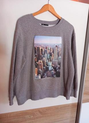 Хлопковый свитшот zara