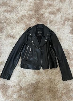 Кожаная куртка, косуха zara