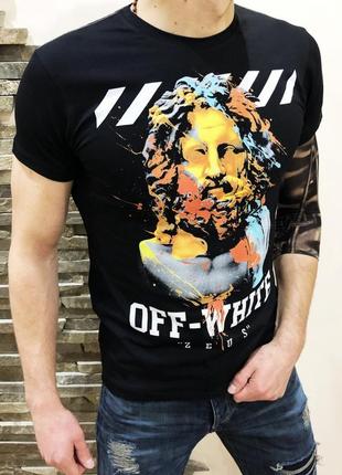 Футболка off-white zeus black