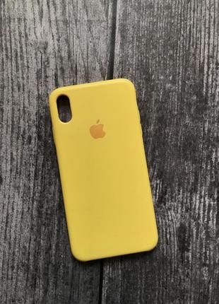 Чехол жовтий на айфон iphone xs max