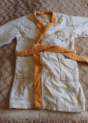 Халат хлопок махровый со львом