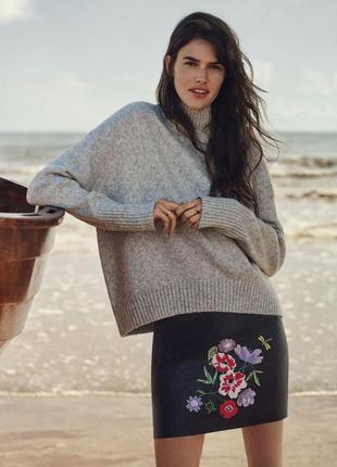 Юбка спідниця искусств  кожа и вышивка