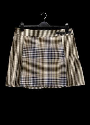 Брендова спідниця зі складками "peacocks" у клітинку. розмір uk16/eur44. 4