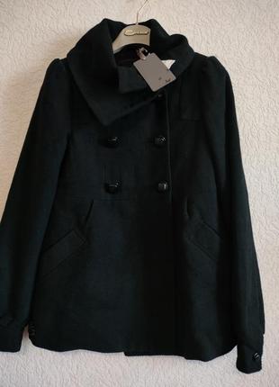 Удобное женское пальто, в составе шерсть!