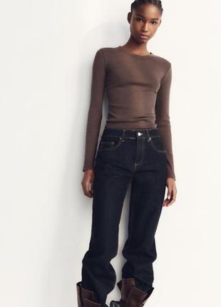 Zara лонгслив м, pink, португалия