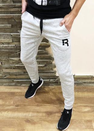 Спортивні штани (фліс) reebok сірі