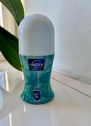 Шариковый антиперспирант vebix deo roll soft powder for women 50 ml