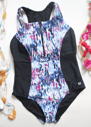 Шикарный слитный моделирующий купальник спортивного типа на молнии m&s 🌹🌴🌹
